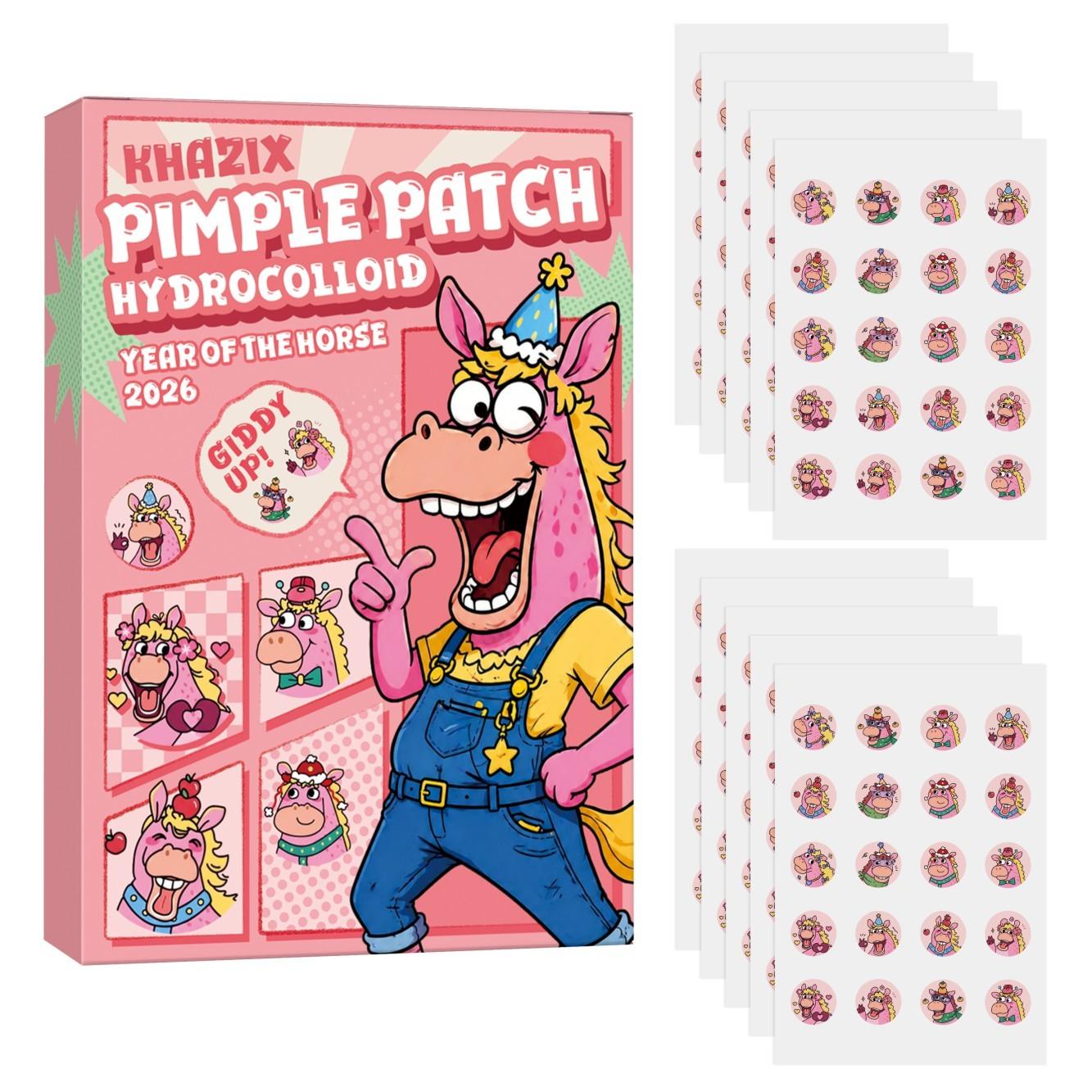 Cute Pimple Patch, Non-Irritating Makeup Covering Patch, Breathable, Daily Facial Care, Portable, Travel & Party Essential