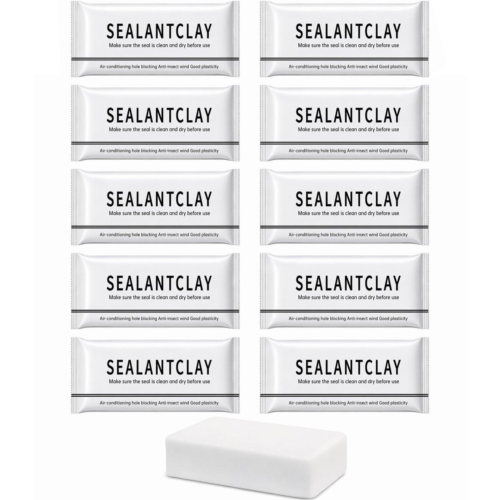10/20PCS Eco-Friendly Sticky Clay Sealant - Quick-Curing, Strong Adhesion, Waterproof Oil-Resist, Pest Control Sealant for Sealing Gaps, Air Conditioner Holes (Pack Sizes Available for Indoor Recreation Use)