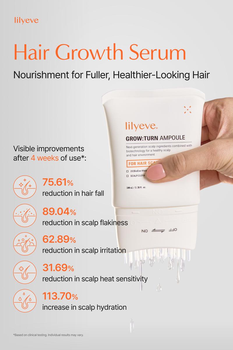 Lilyeve Growturn Hair Growth Serum with Built in Brush for Hair Growth & Thickening Lilyeve Growturn Hair Growth Serum with Built in Brush for Hair Growth & Thickening