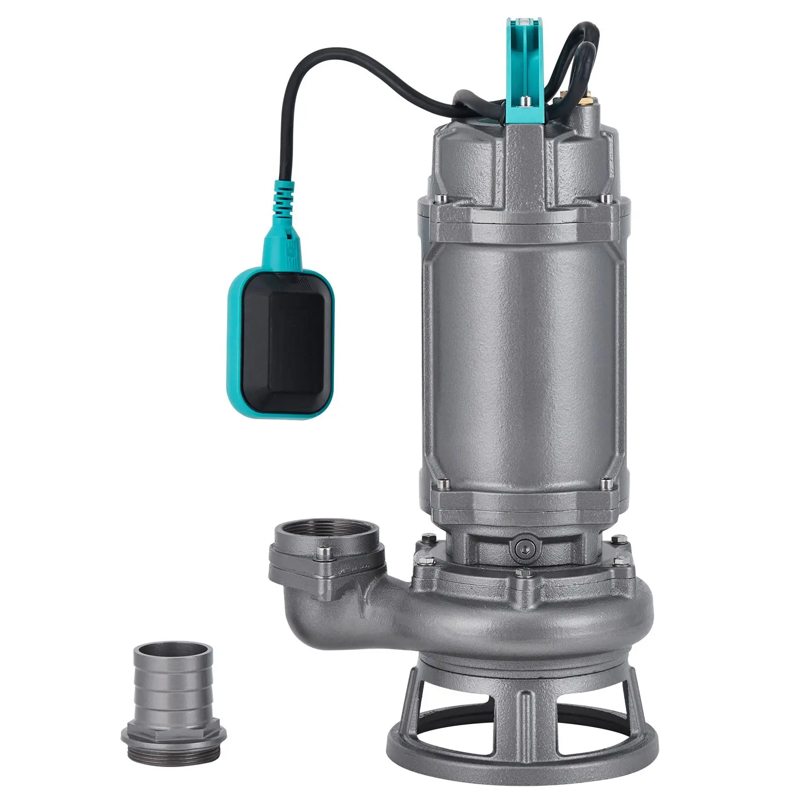 Cast Iron Submersible Sewage-Effluent Pump with Adjustable Automatic Float Switch, Sump Pump for Residential Automatic Control Use