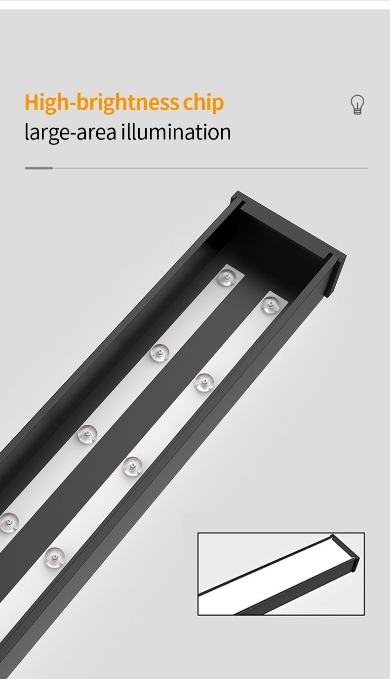 Adjustable Long Track Light LED Diffused Lighting Commercial Clothing Store Supermarket Rail Type Strip Lamp