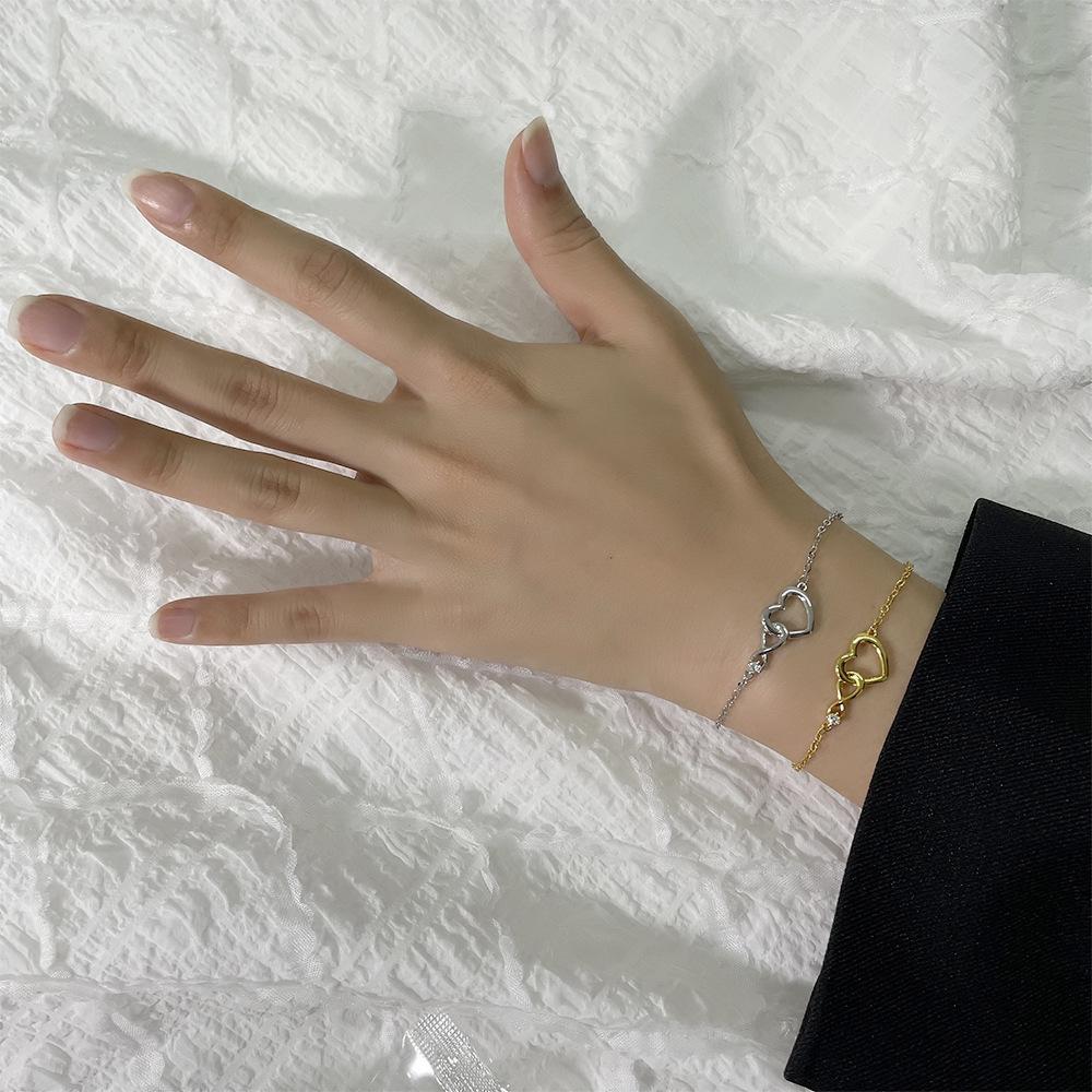 Infinity Heart Pendant Necklace| Gold/Silver Plated CZ Romantic Jewelry Gift for Her