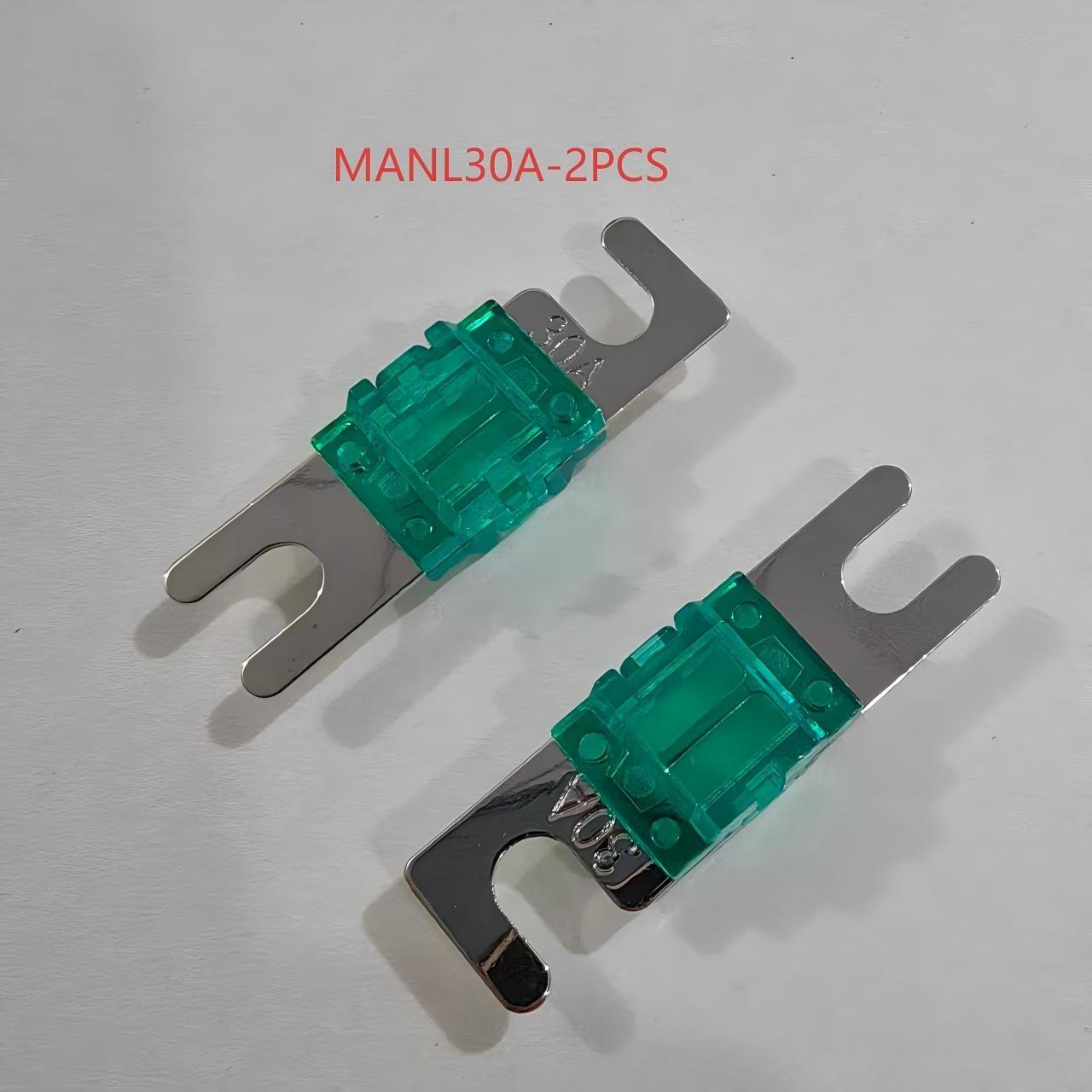 Manl Mini Fork Fuse, Nickel Plated, 18 Amp Ratings, 2 Pack, for Cars, Trucks, Boats, Motorcycles, Suvs, Replacement Parts