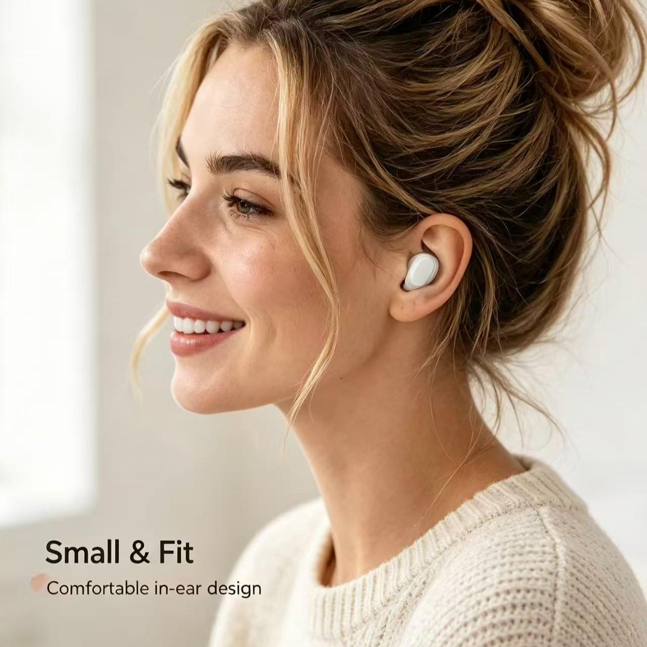Wireless Earbuds With Portable Charging Case, Mini In-Ear Headphones, Touch Control, Lightweight Comfort, Stereo Sound Earphones For Music, Calls, Travel, Workout, Daily Use