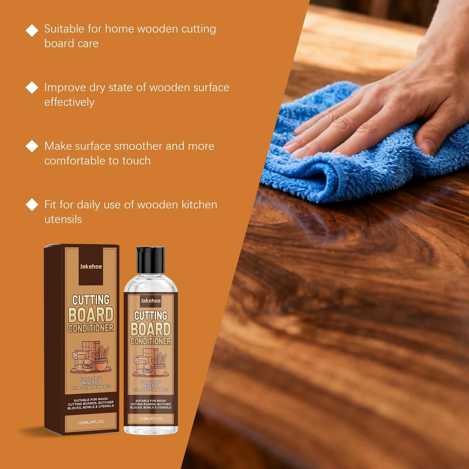 Cutting Board Care Solution, Gentle Daily Use, Scratch Removal, Polishing, Brightening, Essential Kitchen Maintenance Liquid