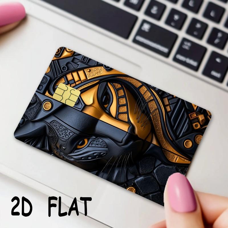 Credit Card Stickers 2 Pack, Ultra-Thin Waterproof Scratch-Resistant, Customizable Bank Card Decals, Durable, Adult Use, Perfect Holiday Gift