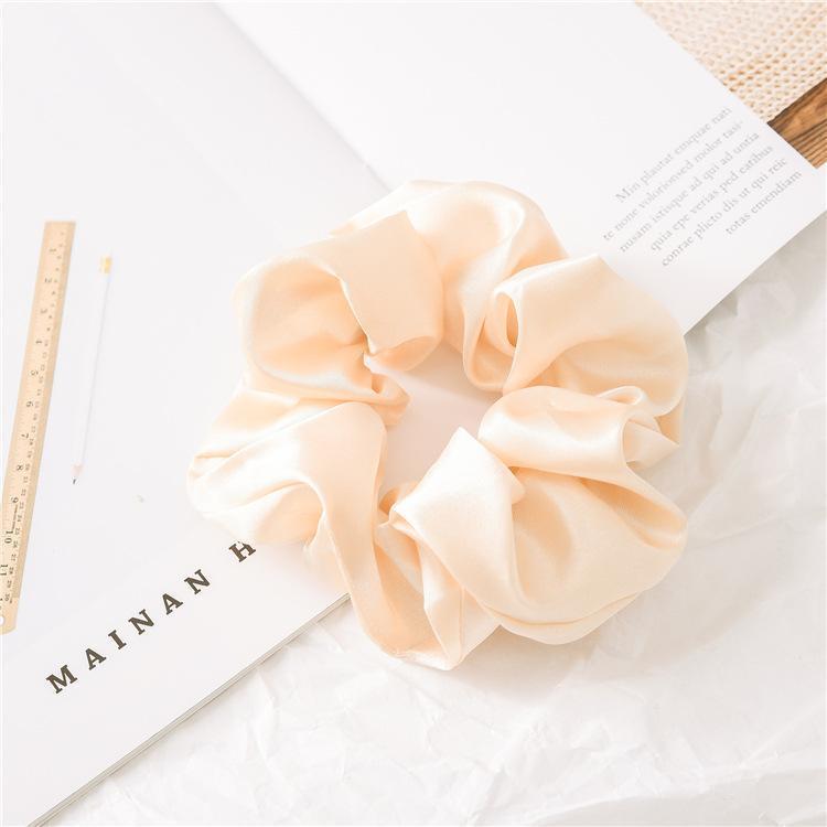 (Not For Sale)Free Gifts Mulberry Silk Large Scrunchies Rubber Bands Hair Ties Gum Elastics Ponytail Holders For Women Girls Colors Shipped Randomly