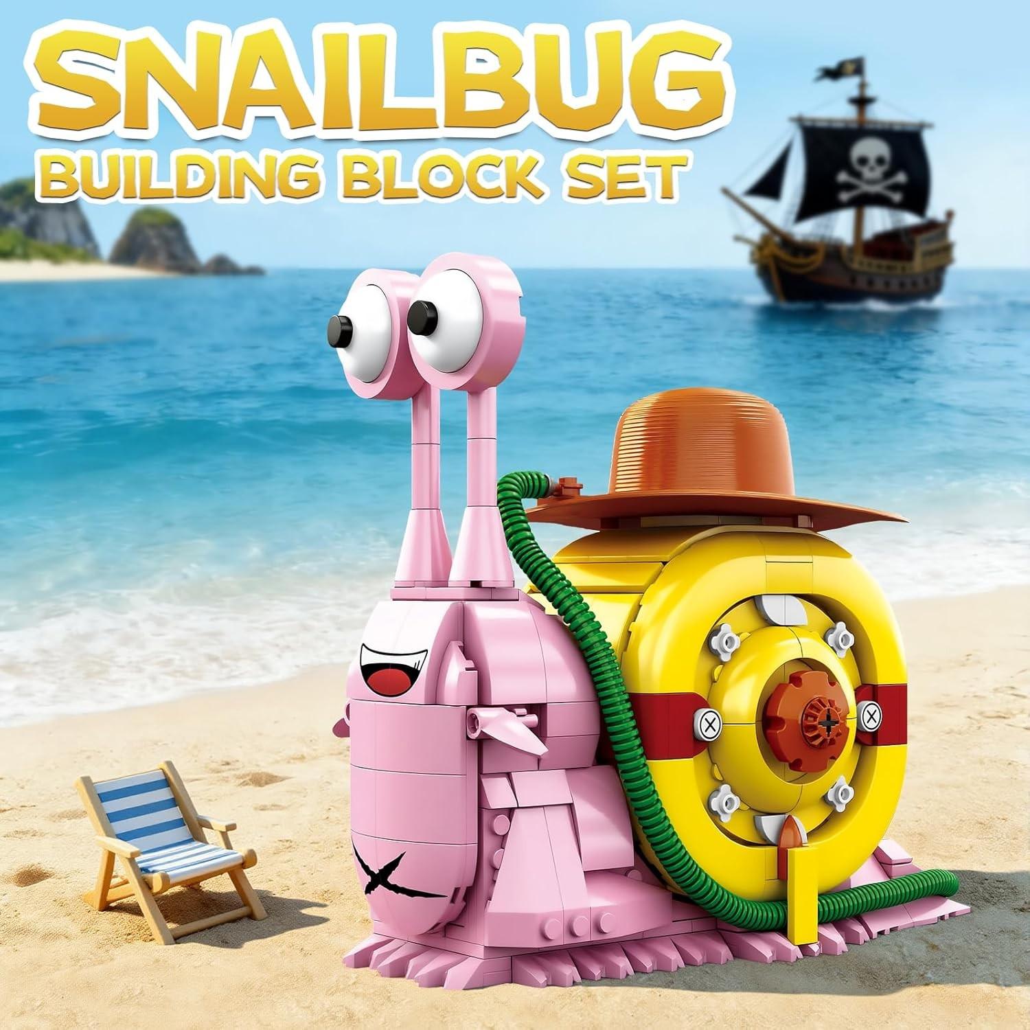 Plop plop plop~ ? Can you hear me? 573-piece One Piece best-selling Transponder Snail building blocks. Build your own iconic One Piece Transponder Snail! 3D educational assembly model ??&zwj;☠️ #OnePiece #AnimeGift