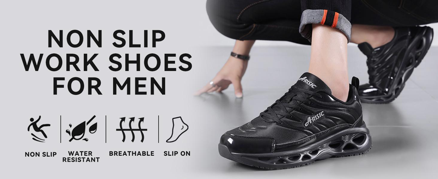 Unisex kitchen work shoes, waterproof, lightweight, oil-proof, wear-resistant and comfortable, breathable, casual work shoes