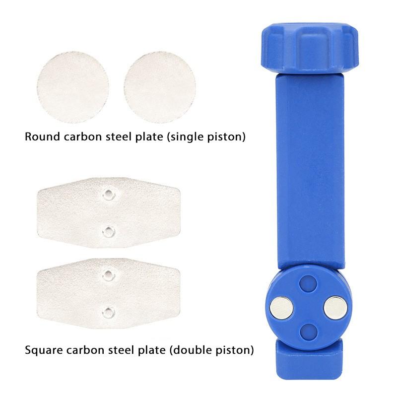 2-In-1 Durable Steel Bicycle Brake Pad Expander Tool, 360° Rotatable Hydraulic Brake Caliper Piston Resetter, Ceramic Piston Non-Damaging