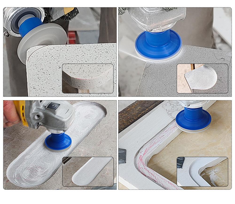 LOZLIN 2" Diamond Flat Grinding Disc - Countertop Joint & Edge Grinding for Quartz, Marble, Tile, Lippage Elimination - 5/8-11 Angle Grinder Mounted Stone Tool