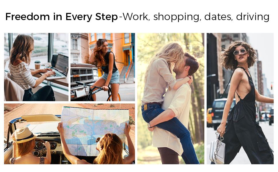 LUCKY STEP Women's Mesh Casual Fashion Sneakers Lace Up Lightweight Runner Shoes Non Slip Breathable Chunky Shoes