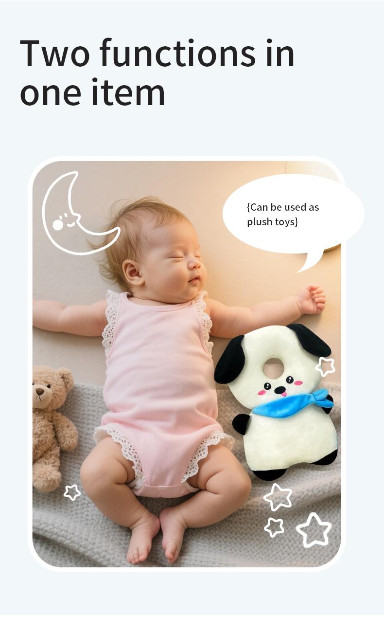 Baby Learning to Walk Anti-Fall Pillow, Baby Step Cushion Protects Back of Head, Children Anti-Fall Safety Helmet Accessory, Cute