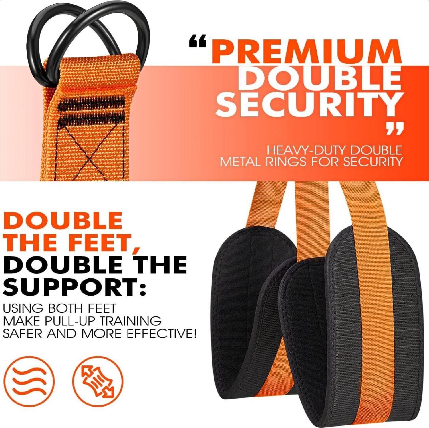 Adjustable Pull Up Assist Band, Multi-Function Strength Training Strap, Supportive Knee Fitness Stretch Rope, Home Gym Workout Equipment for Full Body Training