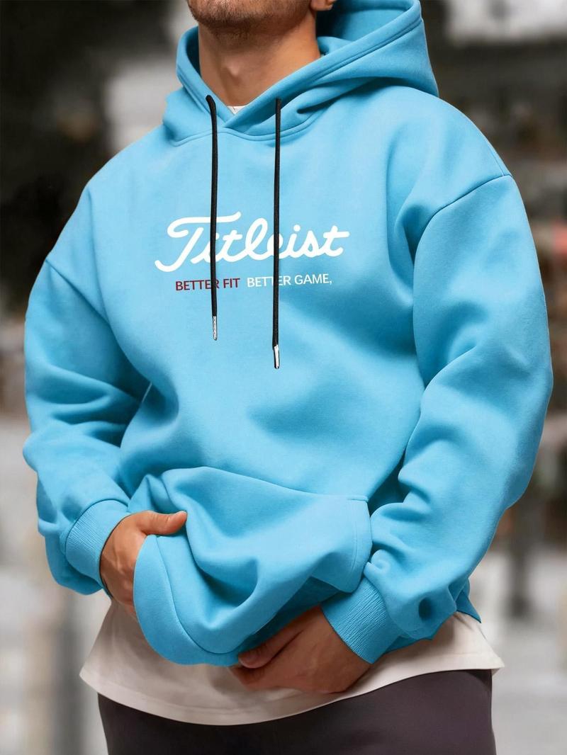 Unisex Hooded Golf Sweatshirt, Long Sleeve Fitted Design, Casual Sporty Style, Ideal Gift for Golf Enthusiasts, Fall & Winter Wear