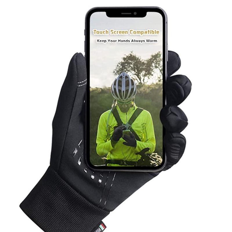 Winter Gloves for Men Women - Cold Weather Gloves for Running Cycling Waterproof Snow Warm Thermal Gloves Touchscreen Finger New Year Gifts