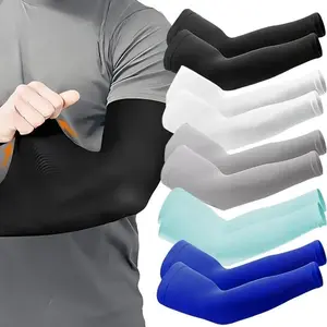 Say Goodbye to Sunburn & Sweaty Sticky Arms! 5 Pairs Cooling Compression Arm Sleeves, Breathable Quick Dry UV Protection Arm Covers for Unisex Outdoor & Daily Use