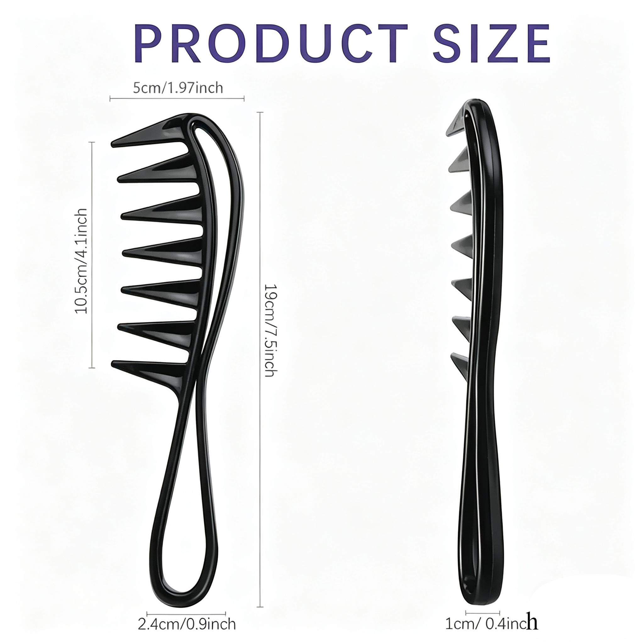 Wide Tooth Hair Comb, Hair Styling Comb for Women, Girls, Men, Stylists, Barber, Wet & Dry Hair Comb, Scalp Massage Comb, Hairdressing Combs, Curl Hair Comb, Curly Hair Detangling & Styling Tool, Hair Styling Tools, Valentine's Day Gift