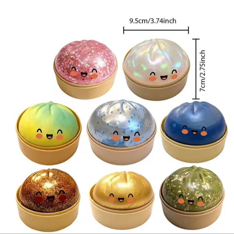 Blind Box Stress Relief Baozi Toy, Realistic Compression Fun, Slow Rebound Soft Squeeze, Prank Gift, Relaxing Fidget Toy