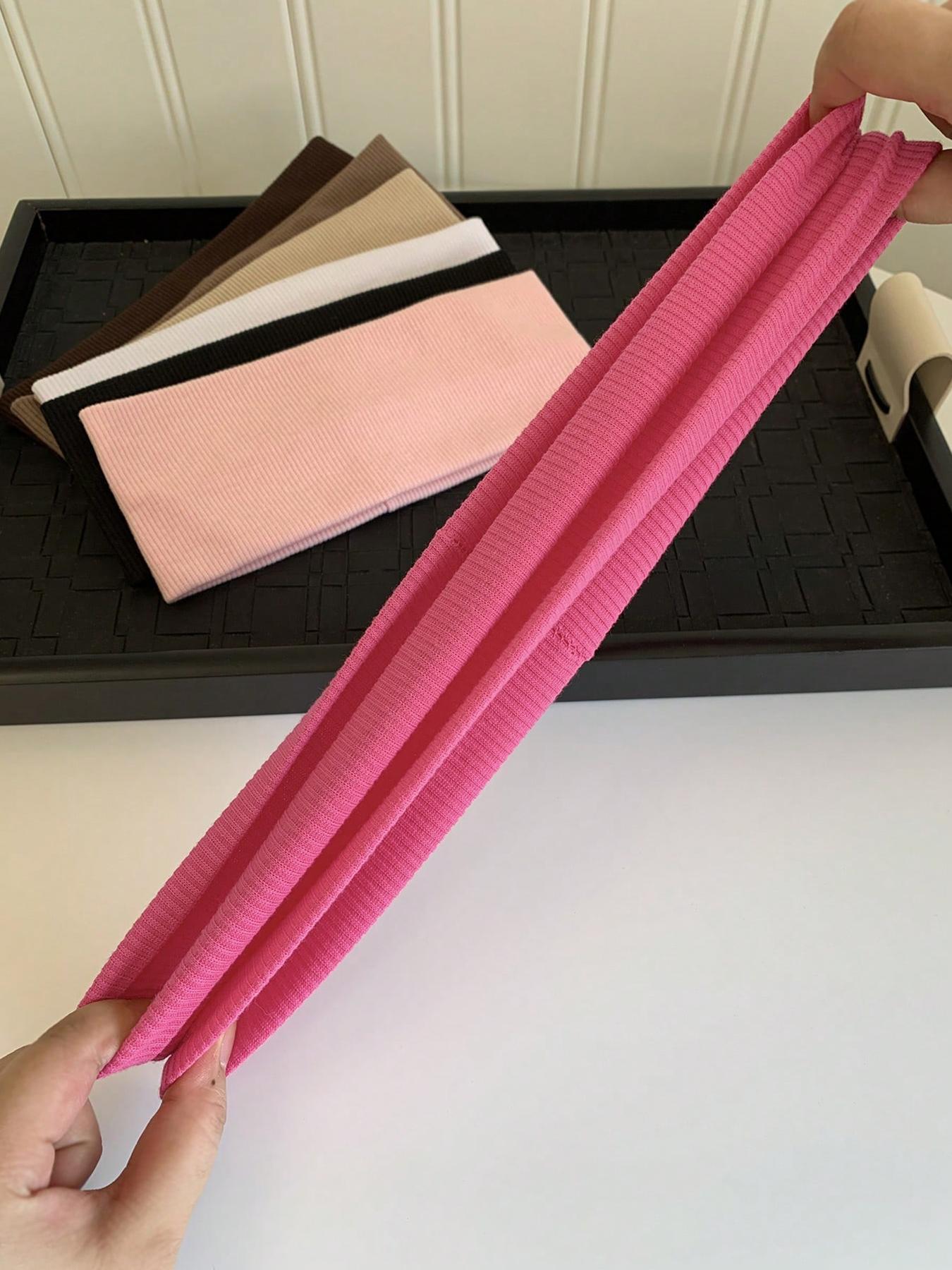 Solid Color Hair Band, High Stretch Hair Band for Women & Girls, Sweat Absorbing Hair Band for Gym Workout Running, Fashion Hair Accessories for Daily Wear, Elastic Headband