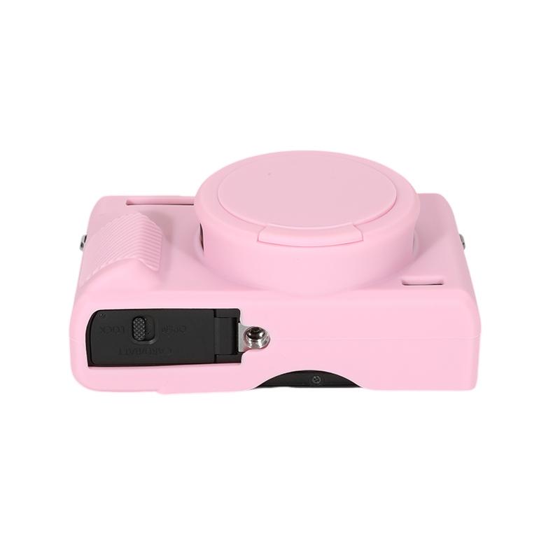 Silicone Camera Case with Removable Lens Cover, Scratch-resistant & Wear-resistant Camera Protective Cover, Camera Accessories for G7X Mark 3