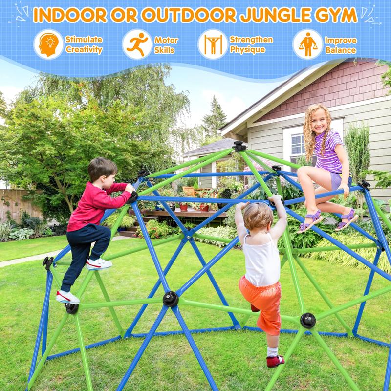 Aowos Climbing Dome, Climb Set for Kids, Jungle Gym for Kids 3-10 Year Outdoor Play Center, 6/10FT Geometric Dome Climber S 600/880/1000lbs, Rugged and Interesting Climbing Dome Aowos Climbing Dome, Climb Set for Kids, Jungle Gym for Kids 3-10 Year Outdoor Play Center, 6/10FT Geometric Dome Climber S 600/880/1000lbs, Rugged and Interesting Climbing Dome