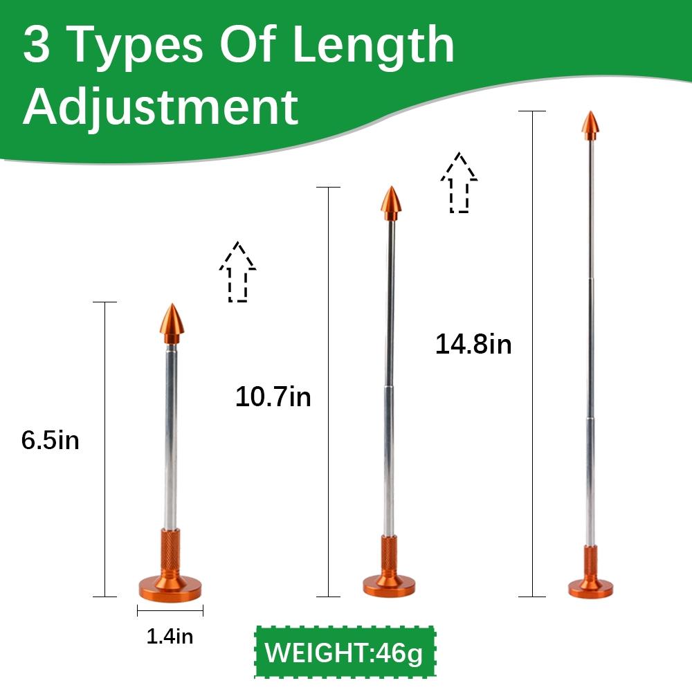 1 PC Golf Swing Trainer,Adjustable Length Stainless Steel with Magnetic Base,For Swing Correction and Practice,Golf Club Alignment Indicator,Portable Golf Training Aid