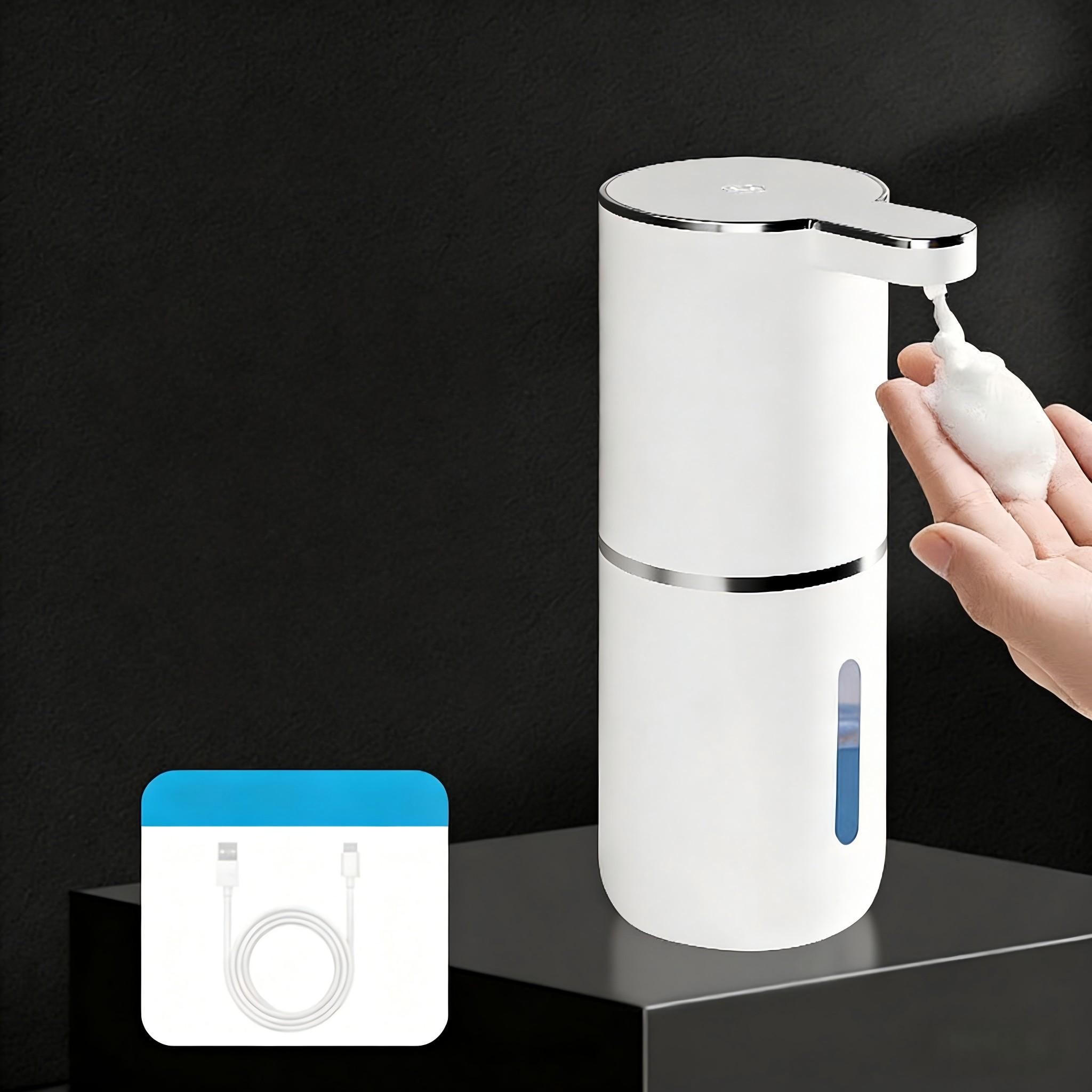 Automatic Wall-Mounted Soap Dispenser with Infrared Sensor, Foam and Hand Sanitizer Machine, USB Charging, Home Bathroom Hygiene Accessory