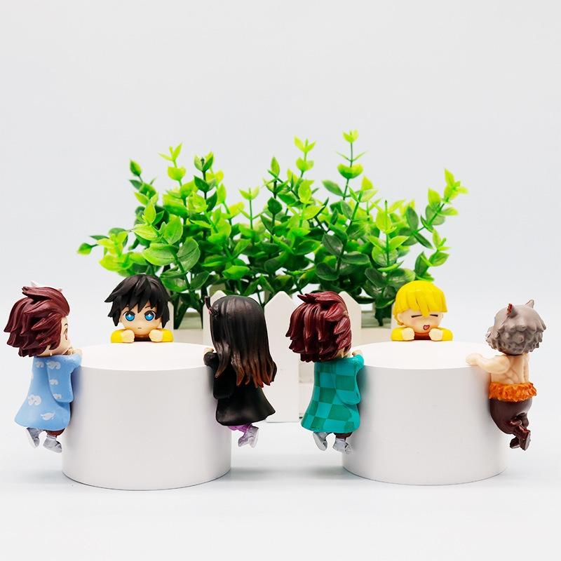 New 12-piece set Sonneess Angel Anime Demon Slayer Blind Box Handmade Anime Cartoon Doll Car Desktop Computer Screen Ornaments