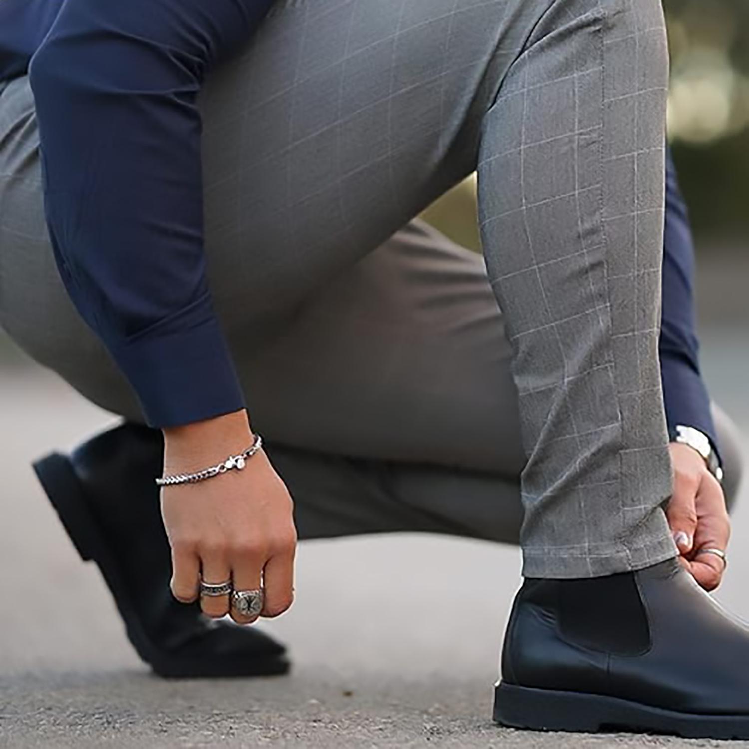 GINGTTO Mens Dress Pants Slim Fit Stretch Formal Pants for Men