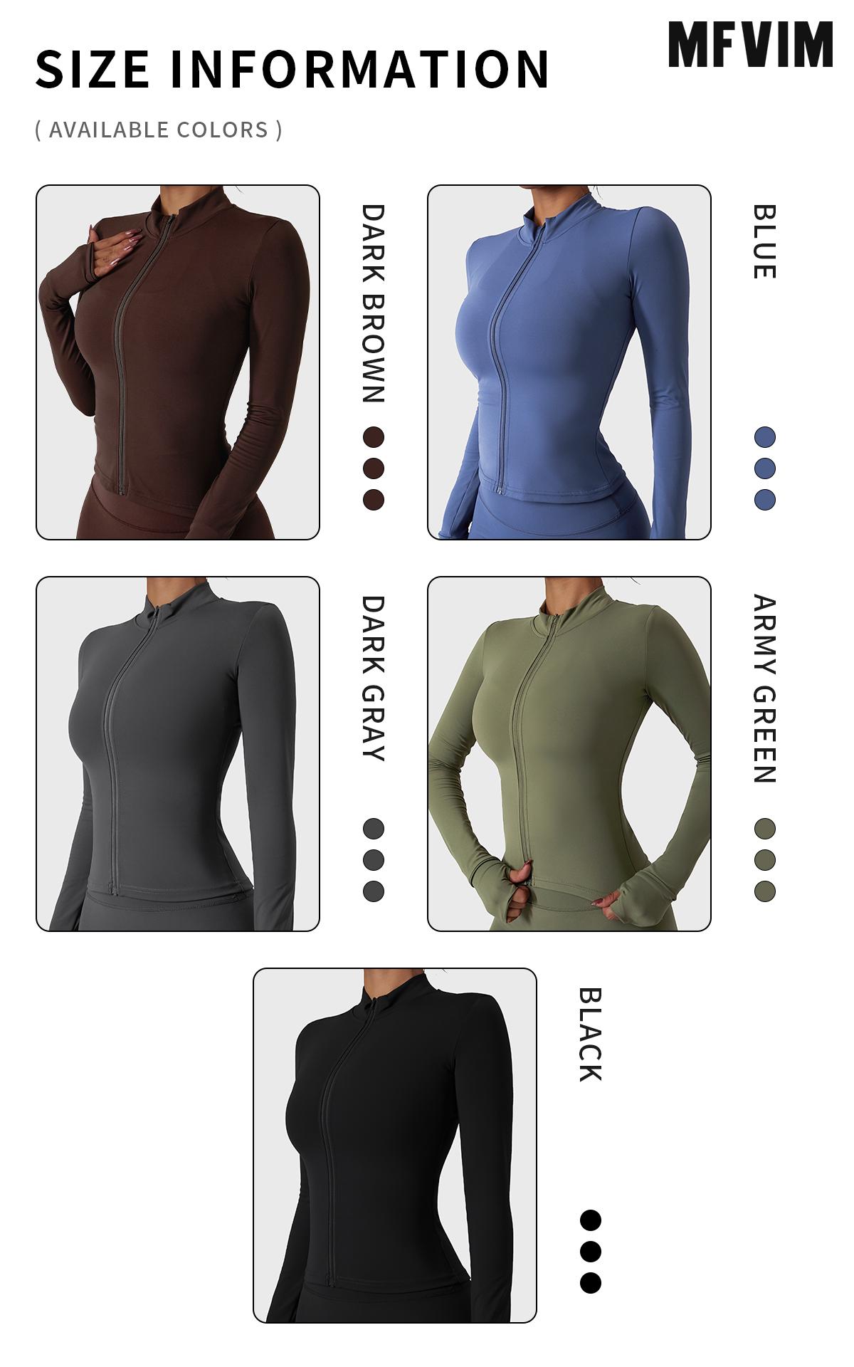 Women's Lightweight Full Zip Running Sports Jacket Workout Slim Yoga Sweatshirt with Thumbholes Athleisure Style SpringStatements