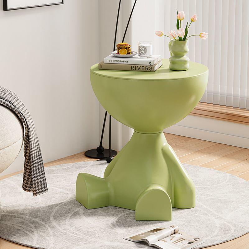 Creative cream style foldable small coffee table, cute small table, bedside table, flat head bear floor decoration, sofa edge table, ideal choice for holiday gifts and daily leisure, unique modern furniture