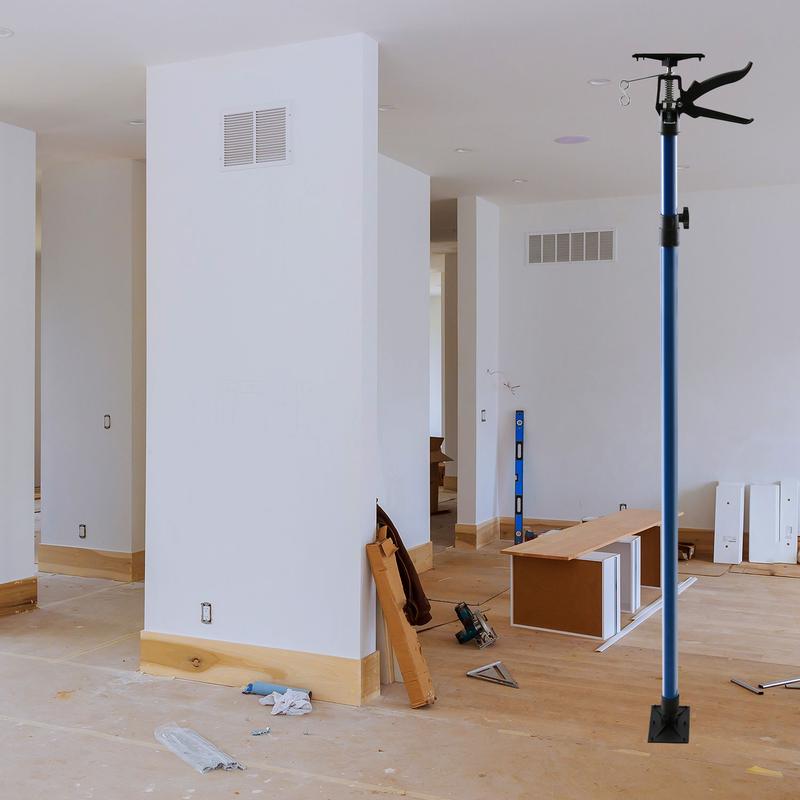 4 Pack Adjustable Support Pole, Construction Rods for Cabinet Jacks Cargo Bars Drywalls, Telescoping Support Poles Range from 49'' to 114''