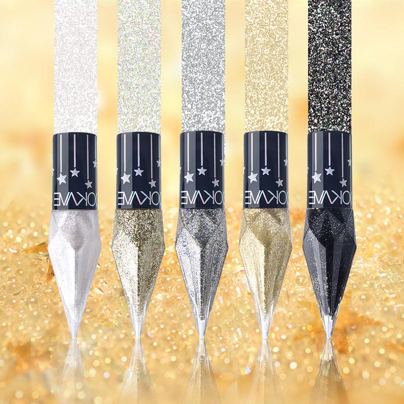 5Pcs Diamond Shiny Eyeliner Liquid Set Natural Eye Makeup Cosmetics