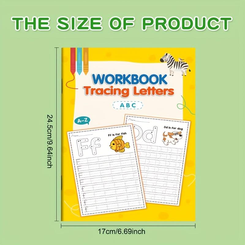 This 32-Page Children'S Writing Practice Book Is Designed For Preschool Children And Is Suitable For Home And School Use, School Supplies, Early Education, Learning Activity Book, Learning Materials, Alphabet Practice Book, Tracing Preschool Books
