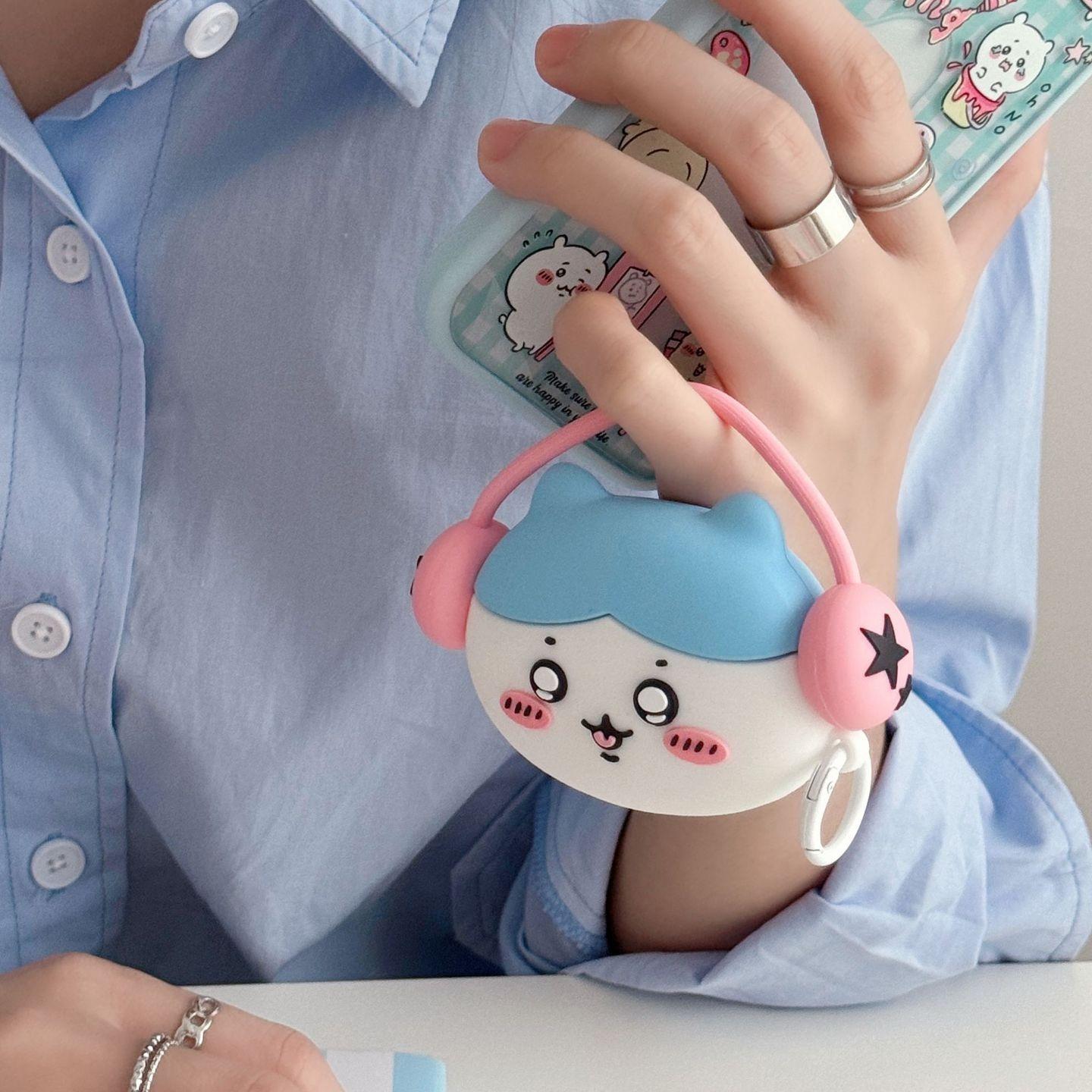 1 piece headphone hachiware headphone case,Cute wireless Bluetooth earphone case, drop resistant, durable and stylish accessory, suitable for AirPods pro3/1/2/3/4/pro/pro2(Different models may have different shapes), Impact Resistant, Protection