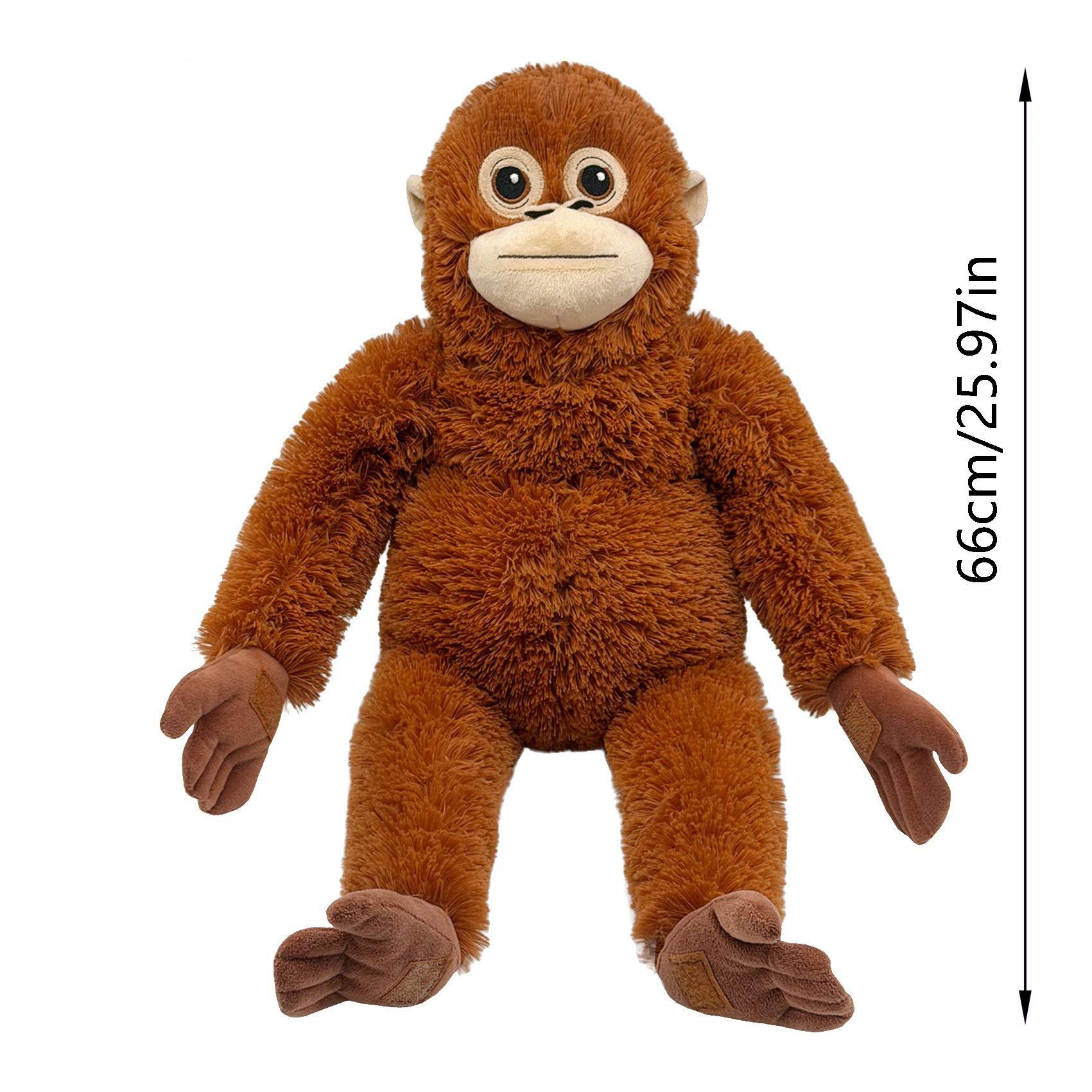 Small Monkey Punch Long Arm Plush Toy, Comfort Doll for Kids, Soft Stuffed Animal, Ideal Gift for Children, Adorable Miniature Primate Figure