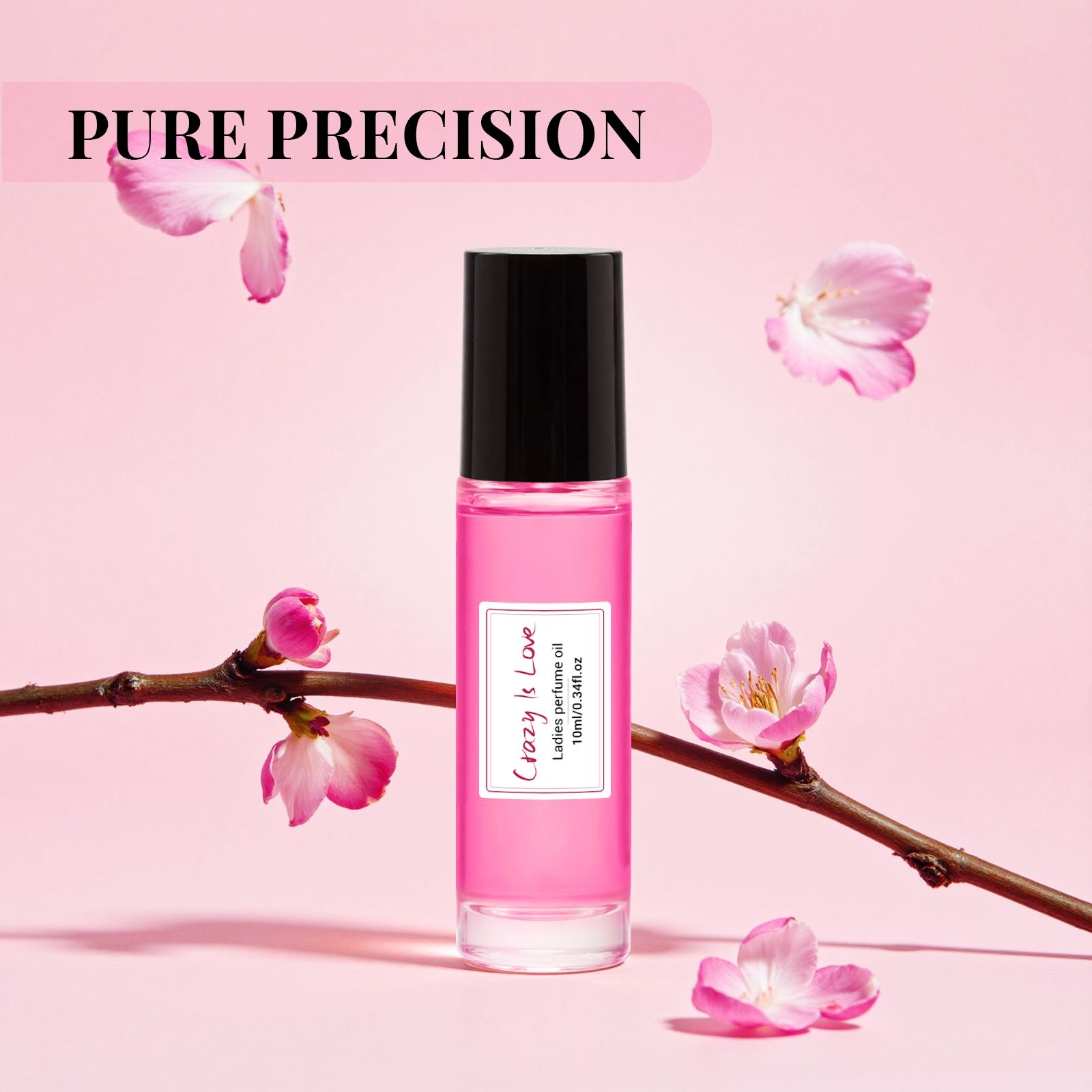 Pure Precision 10ML Portable Perfume, Floral Scents Perfume, Romantic Floral Scent, Non-Toxic Liquid, Single Item Pack, Charm Follows You, Floral Eau Perfume