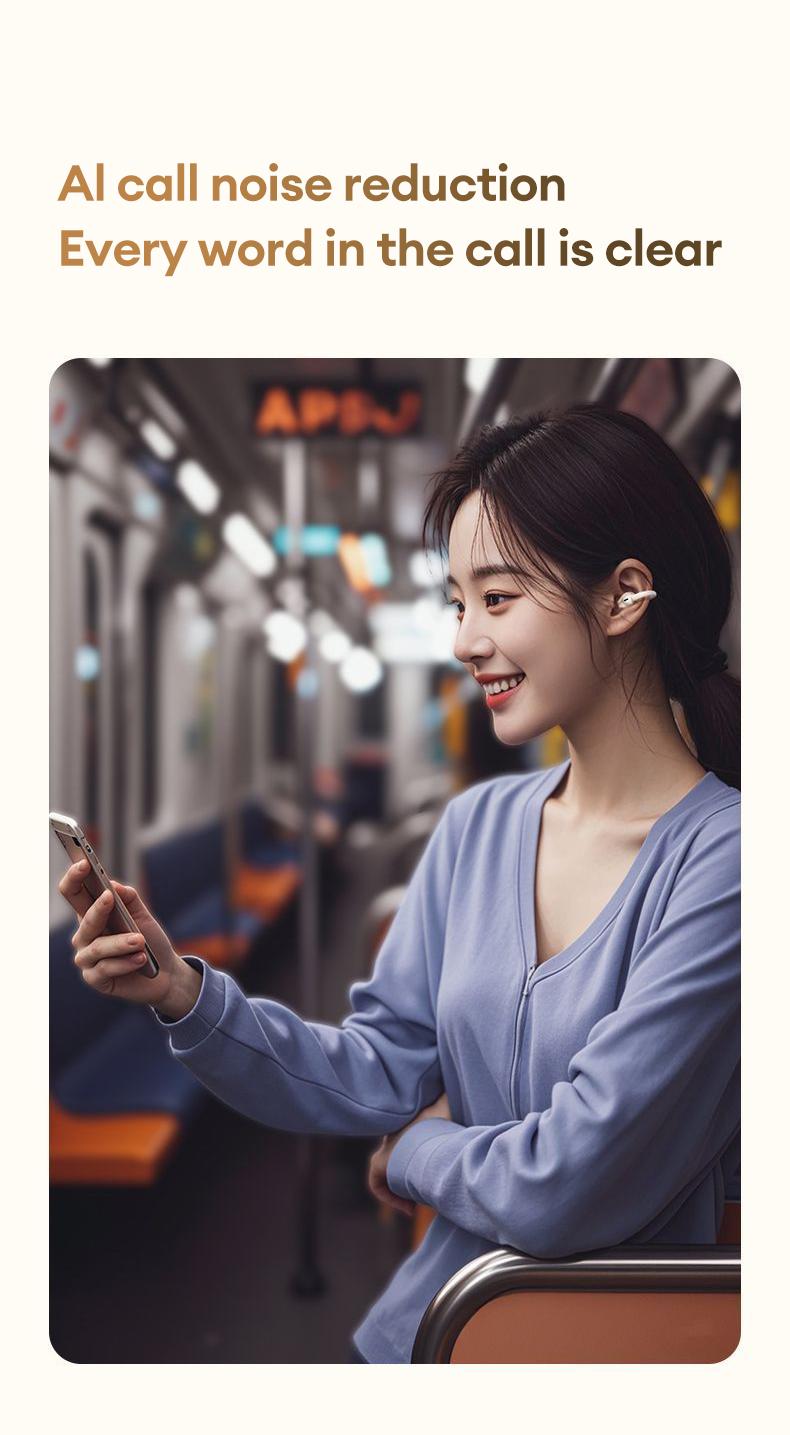 HYUNDAI Earclip C7 Clip-on Design Wireless Earphones, Upgraded Panoramic Sound Headset, Comfortable Wearing & IPX5 Waterproof Sports Earbuds for Work, Fitness HYUNDAI Earclip C7 Clip-on Design Wireless Earphones, Upgraded Panoramic Sound Headset, Comfortable Wearing & IPX5 Waterproof Sports Earbuds for Work, Fitness