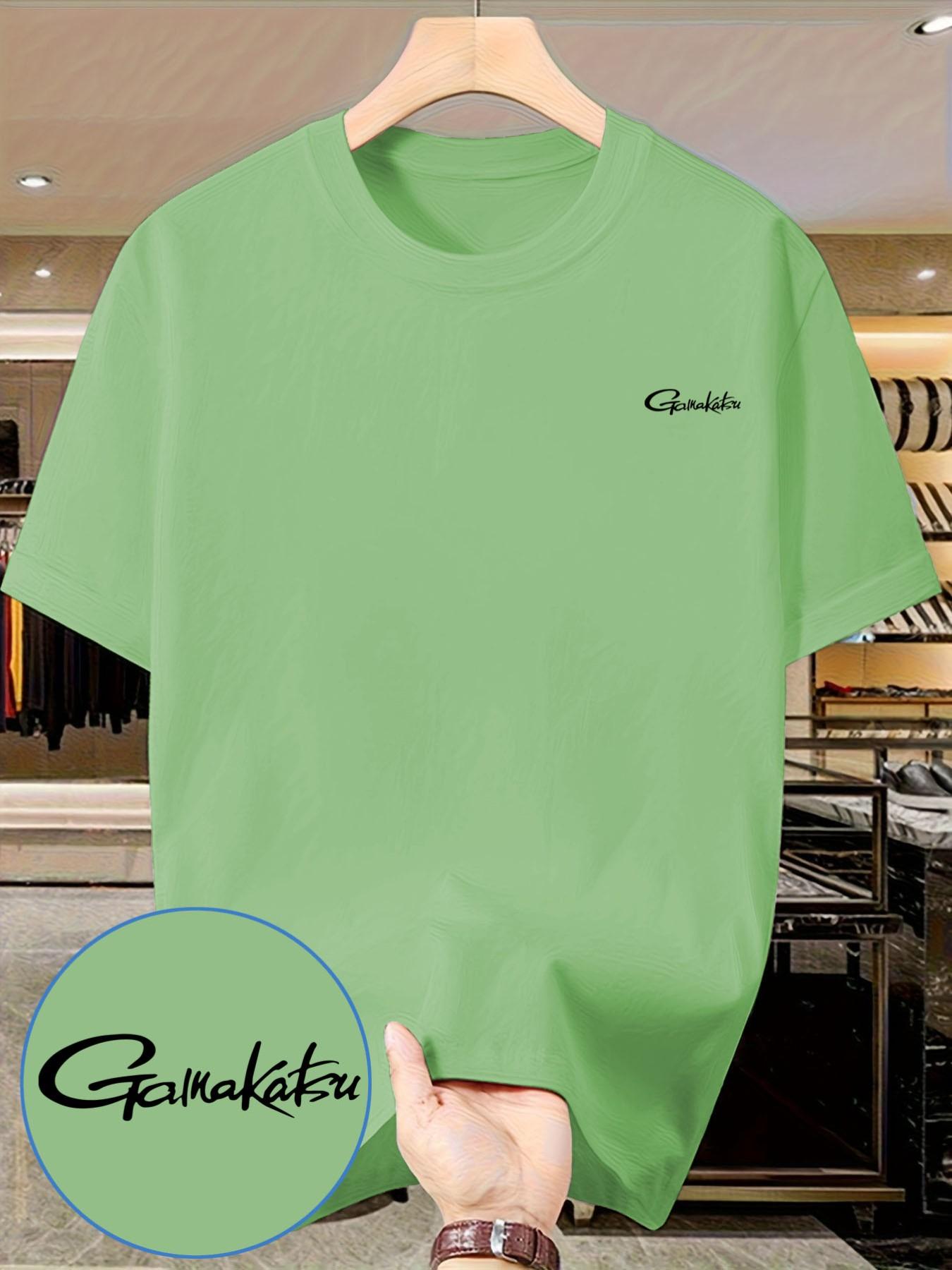 Gamma Kaz Handwritten Font T-Shirt, Essential Closet Piece, Men's Casual Streetwear, Short Sleeve, Slim Fit, No Button, with Collar