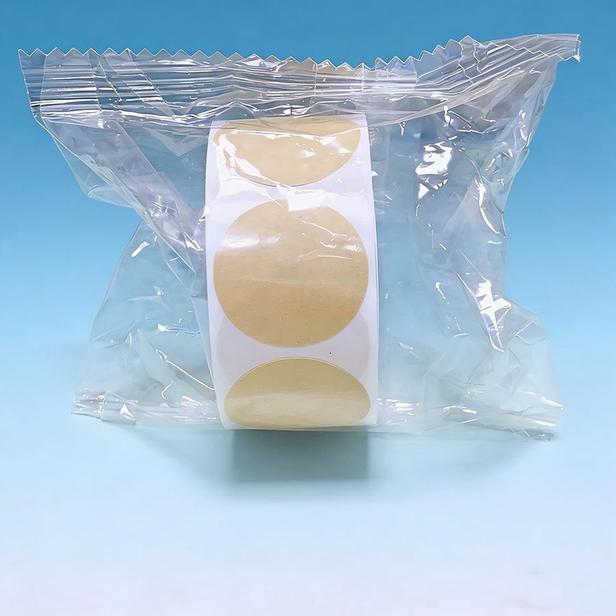 Dissolvable Kraft Mason Jar Labels (1 Roll, 500pcs), Ideal for Food Containers, Homemade Canning and Jam Storage, Christmas, Thanksgiving & Holiday Gift Option