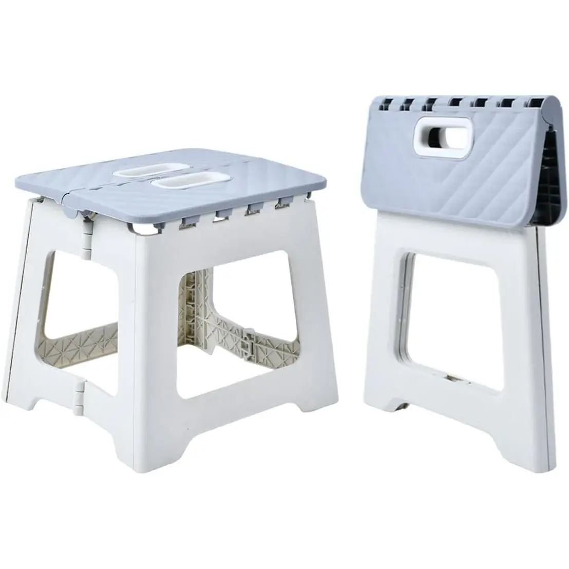 Folding Step Stool for Adults, Bathroom Stool, Plastic Pink Stepping Stool for Living Room, Compact Fold Up Step Stool, Small Kitchen Foot Stool