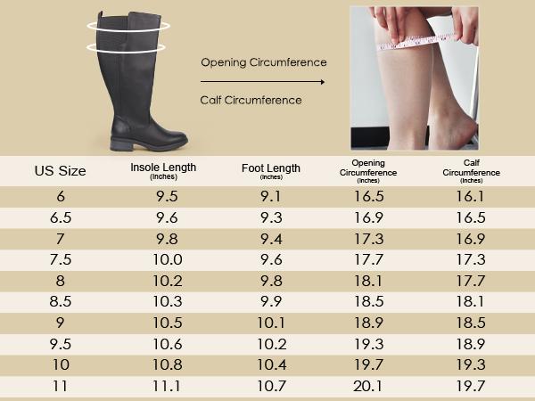 Women's Extra Wide Calf Knee High Boots with Side Zipper and Stretch Panel