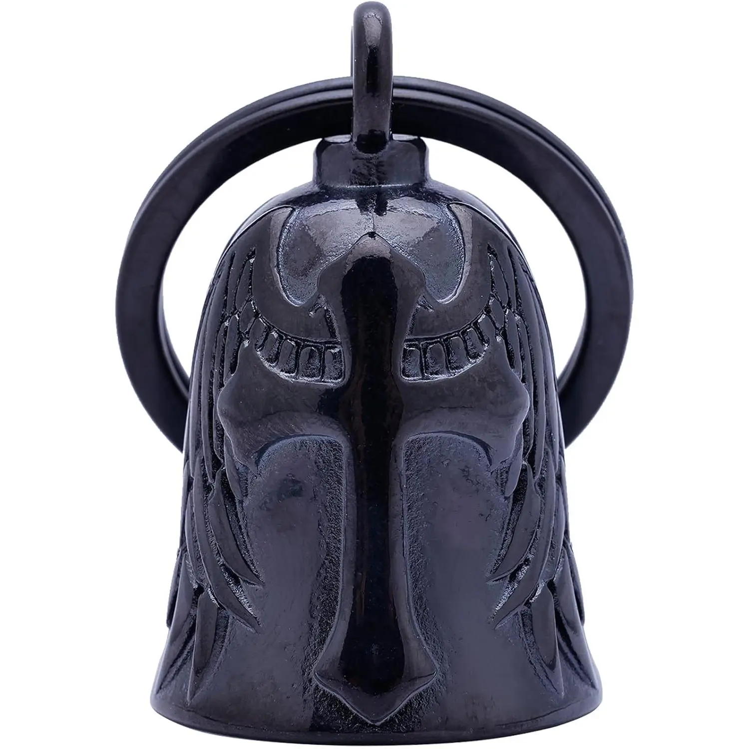 Stainless Steel Motorcycle Bells for Men, Riding Gift with Luck & Safety Benefits, Evil & Angel Themed Gifts for Motorcyclists