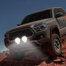 Nilight Marine LED Pods 2Pcs 4.5 Inch 42W 4200LM White Round Light Flood Beam Ponton Boat Deck Dock Lights for Night Fishing T-top Stern Yacht Kayak Port Sailboat