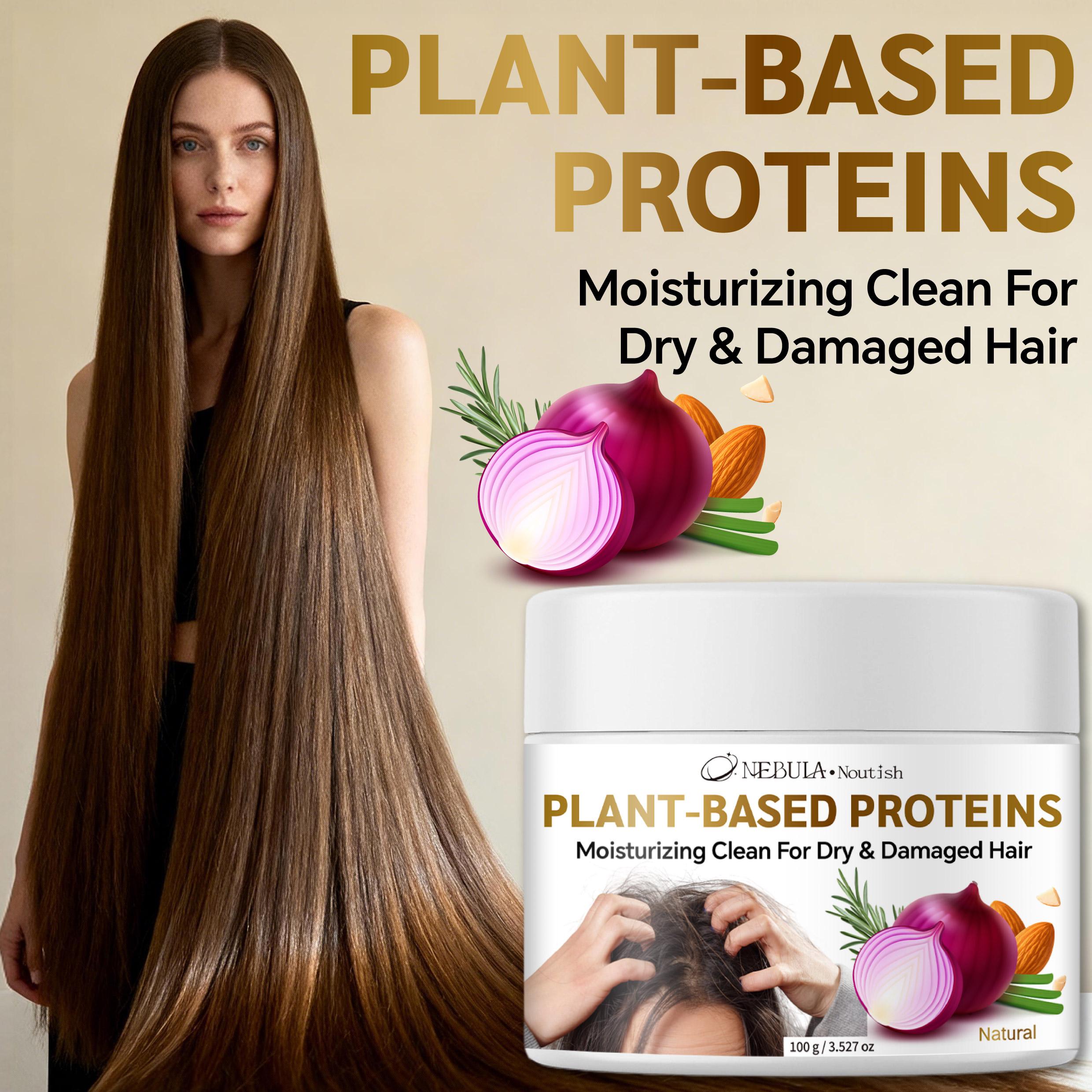 Pure Plant-Derived Natural Hair Mask 100g, Repair & Hydrate, Smooths Frizz, Nourishes Hair Care, Ideal for Dye & Perm Treatment