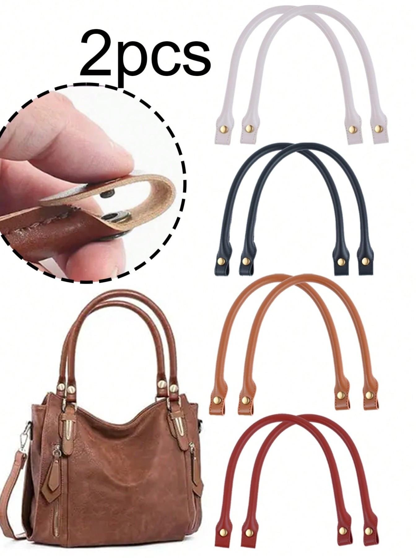 PU Handbag Shoulder Strap Replacement, Leather Handle, 40cm, Multifunctional, Easy Installation, Round Design, Perfect Gift for Craft Enthusiasts