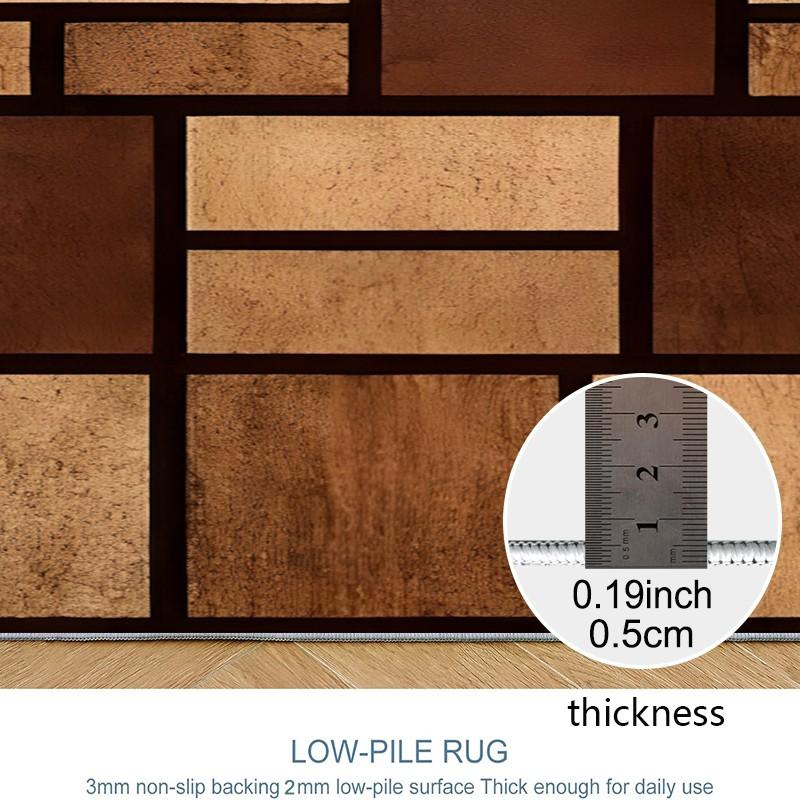 1PC Rectangular Tiled Area Rug, Easy to maintain, easy to clean, machine washable carpet floor mat, Suitable for all seasons, Home decoration, suitable for living room, bedroom, dining room, hallway, balcony, Room Decor