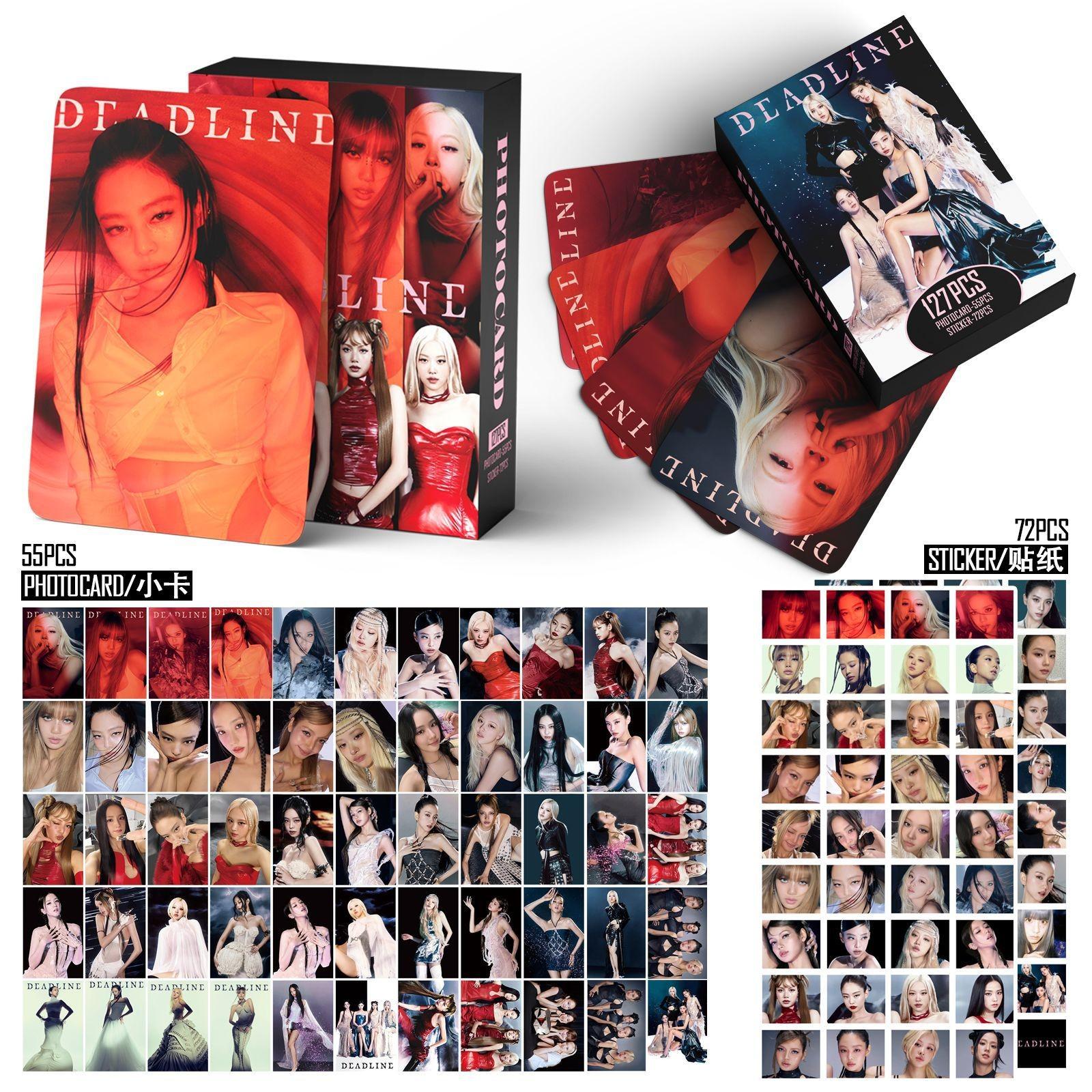127 New K-Pop Girl Group Cards, Deadline Style High-Definition Laminated Collectible Cards, Fan Support Memorial Card Set