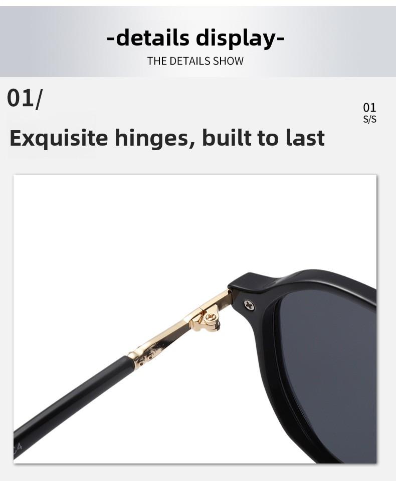 Ultra-light small frame sunglasses for women's high-end sense UV protection, big face and thin trend polarized sunglasses, hiking glasses, cycling glasses